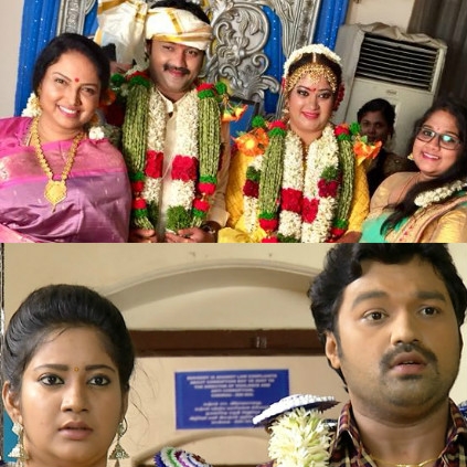 Priyamanaval fame TV serial actors Sivaranjani and Vijay get married