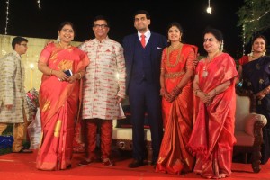 Y Gee Mahendra's Son Harshavardhana - Shwetha Reception