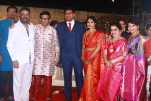 Y Gee Mahendra's Son Harshavardhana - Shwetha Reception