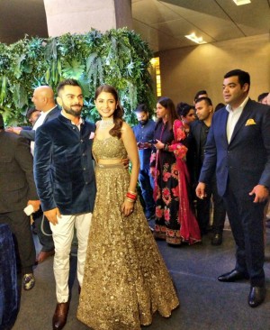 Virat Kohli And Anushka Sharma Reception