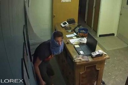 Watch: Burglar uses underwear to cover face in Texas