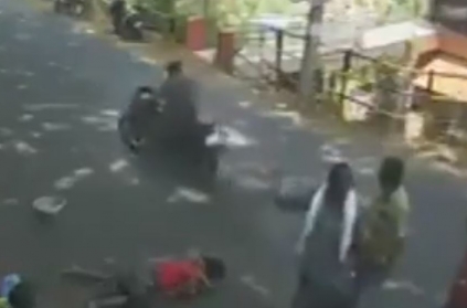 CCTV-Thiruvananthapuram woman lies on road injured while people pass