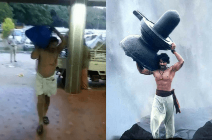 kerala minister\'s baahubali moment