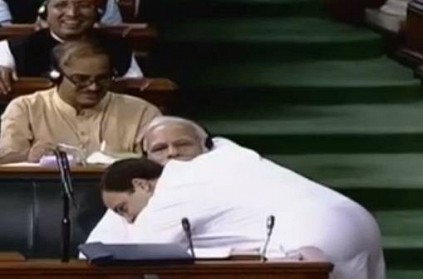Viral: Rahul Gandhi hugs Modi. Check what happened