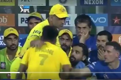 Watch Viral Video: Fan breaches security to touch MS Dhoni\'s feet