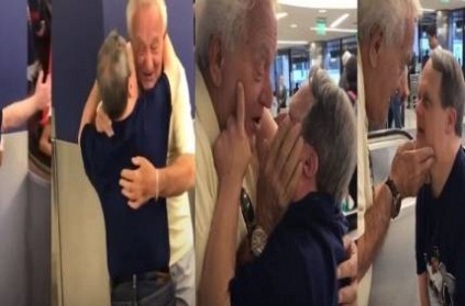 An 88-year-old dad is reunited with his 53-year-old down syndrome son