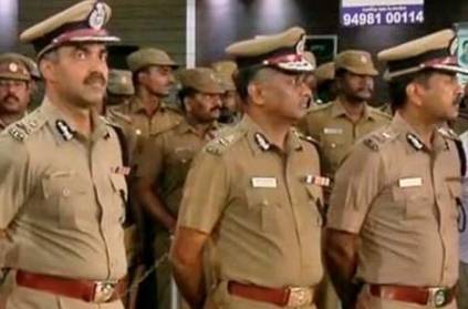 Chennai COP A.K.Viswanathan celebrated the Diwali with Chennai Police