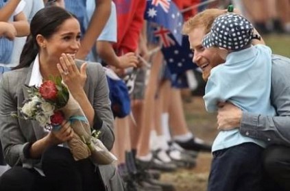 Down Syndrome affected boy strokes Prince Harry\'s beard and gives hugs