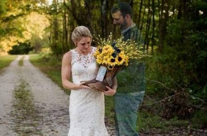 Grieving bride takes her wedding photos, goes viral