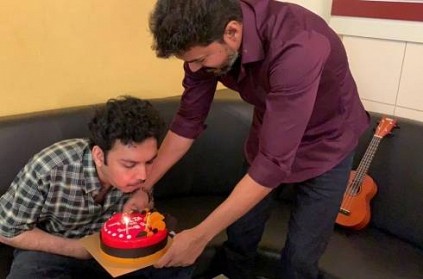 Thalapathy Vijay surprises Nasser\'s son Faizal on his Birthday