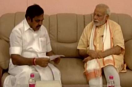 CM Palaniswami writes to PM Modi