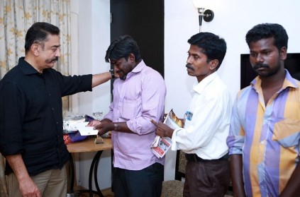 Kamal hands over financial relief to Usha’s family