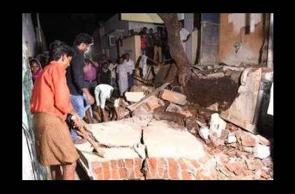 Two children die as wall collapses in Chennai.