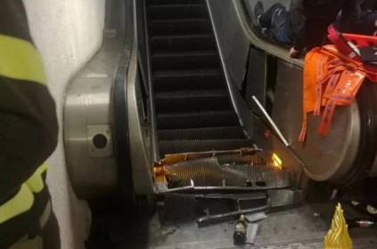 Escalator in Rome metro station breaks down, watch video