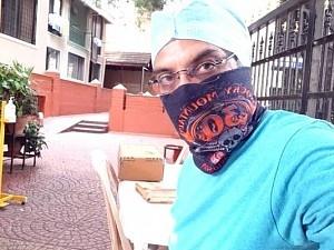 Actor turns security guard amidst Coronavirus pandemic, shares shocking pics ft Srinath Vasistha