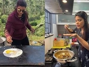 Aishwarya Rajesh cooks Netizens bowled over scrumptious dishes