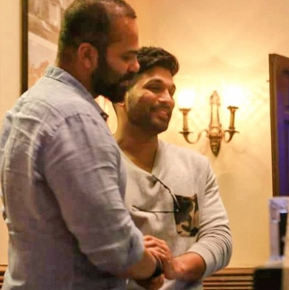 Allu Arjun meets Golmaal Returns team in a studio at Mumbai