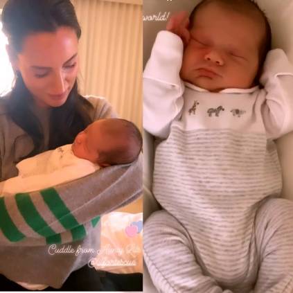Amy Jackson and George Panayiotou shares video of new born son Andreas