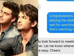 Arjun Kapoor shares last chat with Sushant Singh Rajput and emotional note