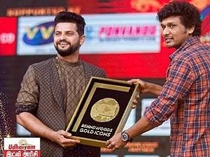 SURPRISE! 'Chinna Thala' Suresh Raina at the Behindwoods Gold Icons Awards; What category did he win in?