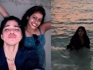 Divyabharathi's new bikini video in Maldives goes viral among fans