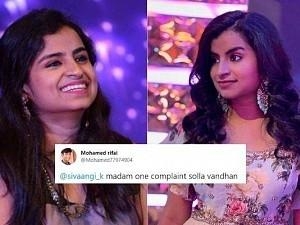 Fan 'registers' complaint with Sivaangi; Check out her epic reply!