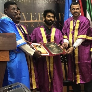 GV Prakash is awarded with an doctorate for social services