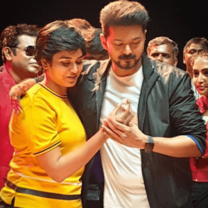 Indhuja shares unseen images with Thalapathy Vijay and AR Rahman from Bigil
