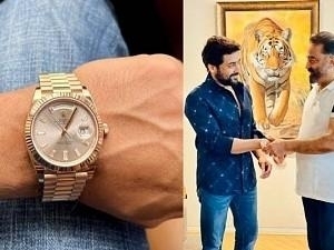 Kamal Haasan gifted Rolex daydate 40 mm ever rose gold watch to Suriya after Vikram's success