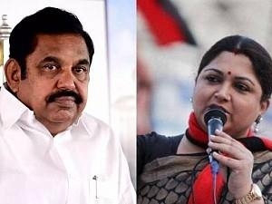 Khushbu praise for Tamil Nadu Chief Minister Edappadi Palaniswami