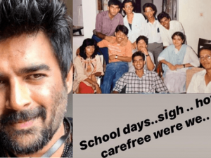 Maddy shares a throwback picture from his school days
