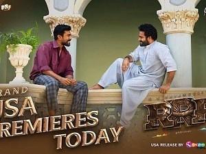 Ram Charan and Jr NTR's RRR US Grand premiere today