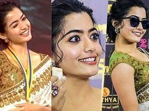 Rashmika Mandanna answers Friendship, Love and Marry game at Behindwoods Gold Medals 2019