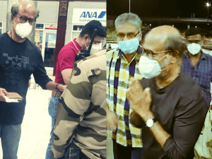 Superstar Rajinikanth jets off to US; pics take the Internet by storm