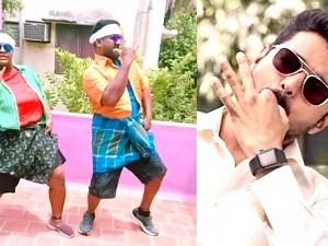 Thalapathy Vijay’s Bigil Pandiamma Indraja pays a dancing tribute with father Robo Shankar, watch video