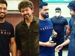 Thalapathy Vijay's heartwarming gesture for Thala Dhoni after the iconic meet is the talk-of-the-town