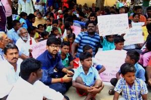 Actor Abi Saravanan in Sterlite Protest